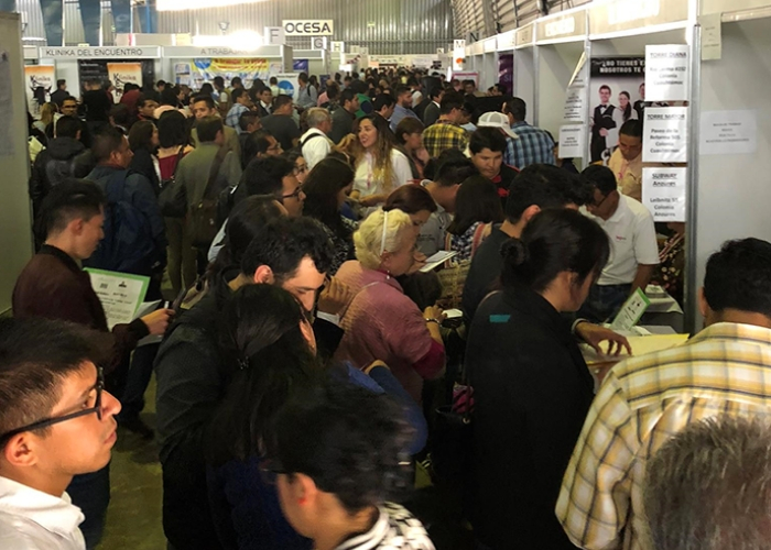 asistencia a la feria del empleo 2018