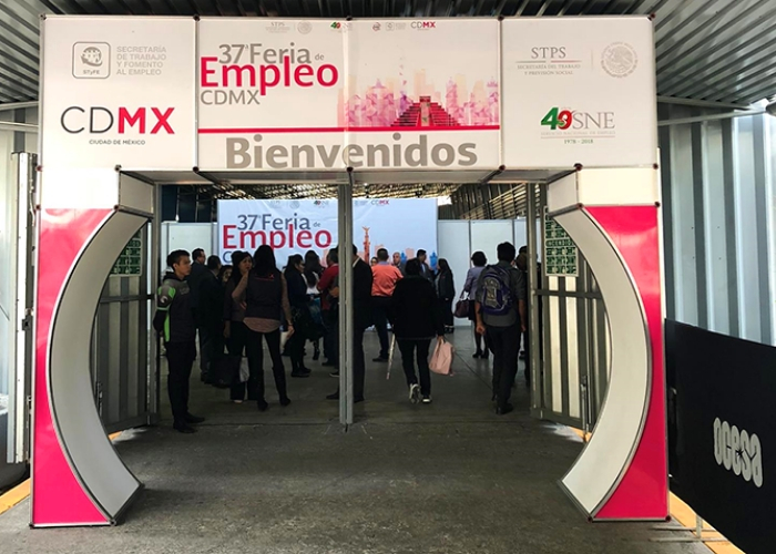 entrada a la feria del empleo 2018 ciudad de mexico